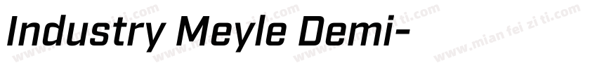 Industry Meyle Demi字体转换